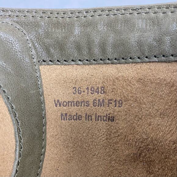 NWOB Sundance Trask Women's Brett Lace Up Combat Boots in Olive Camo, Size 6 - Picture 11 of 13